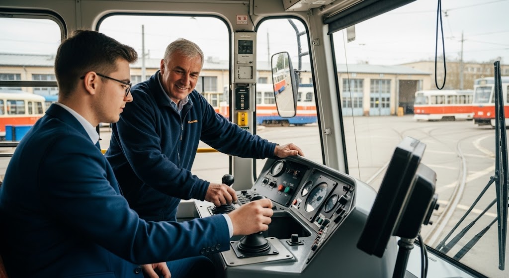 Bildbeschreibung: Digitale Bewertungsübersicht im Fahrunterricht